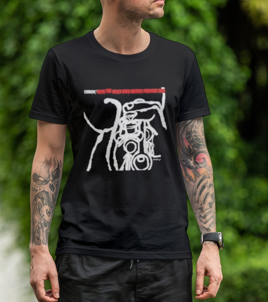 Miles Davis Quintet Cookin' Abstract Line T-Shirt