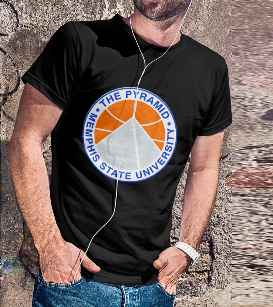 The Pyramid Memphis State University Basketball T-Shirt