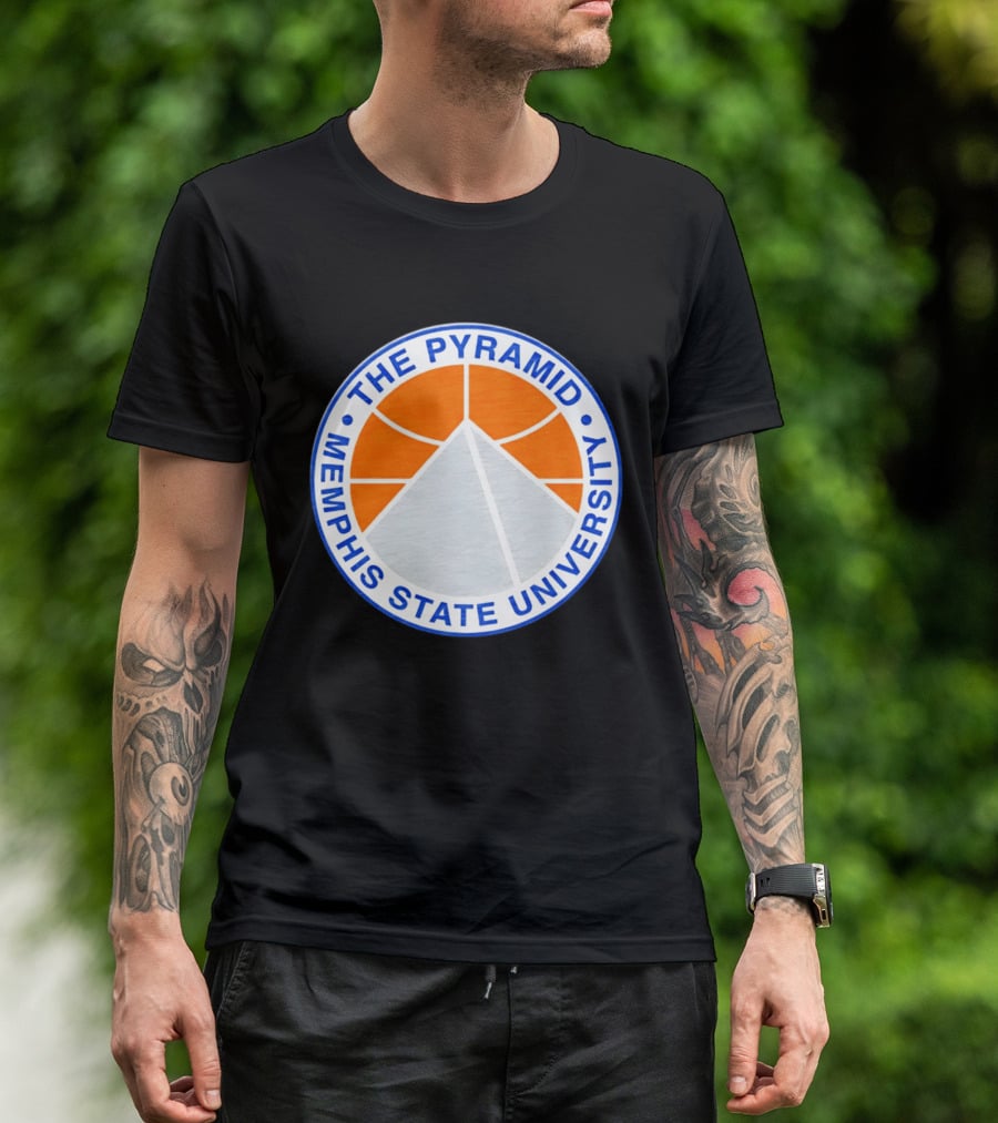 The Pyramid Memphis State University Basketball T-Shirt