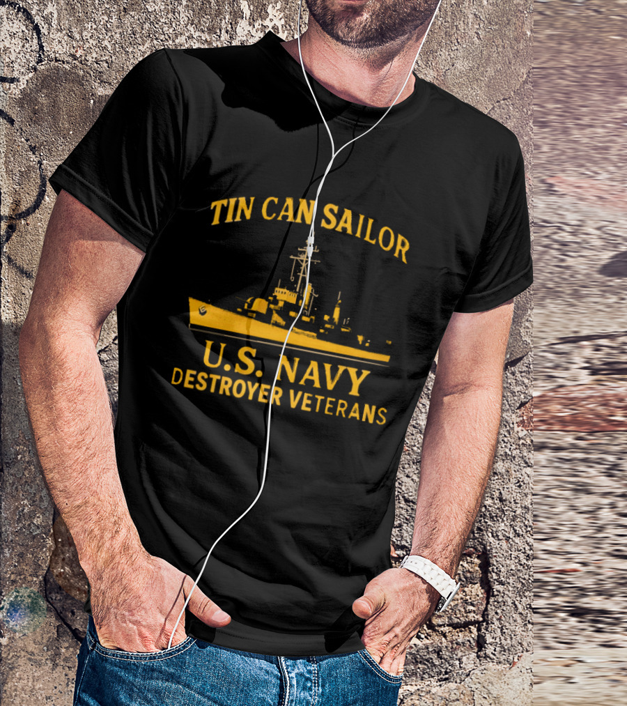 Tin Can Sailor U.S. Navy Destroyer Veterans T-Shirt