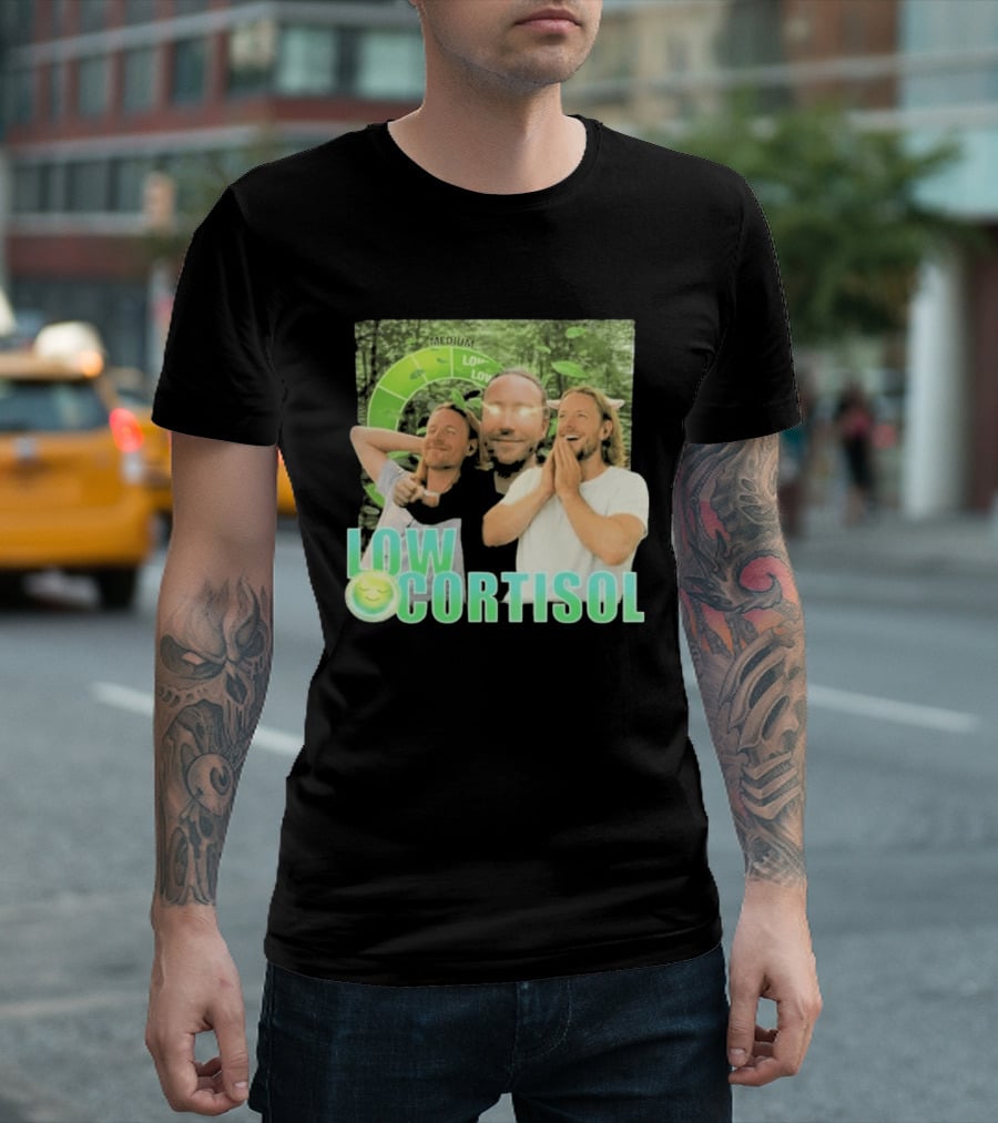 Low Low Cortisol Meme Happy Vibes 2026 T-Shirt
