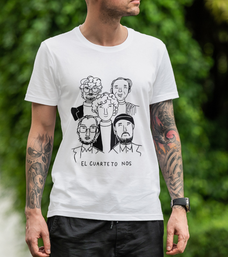 El Cuarteto De Nos Uruguay 1980 Cartoon Drawing T-Shirt