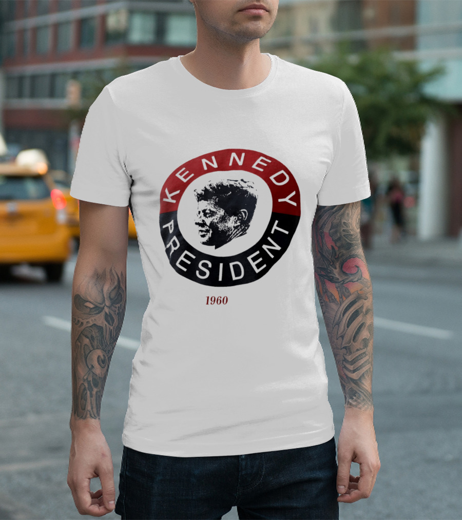 Kennedy President 1960 Vintage Campaign T-Shirt