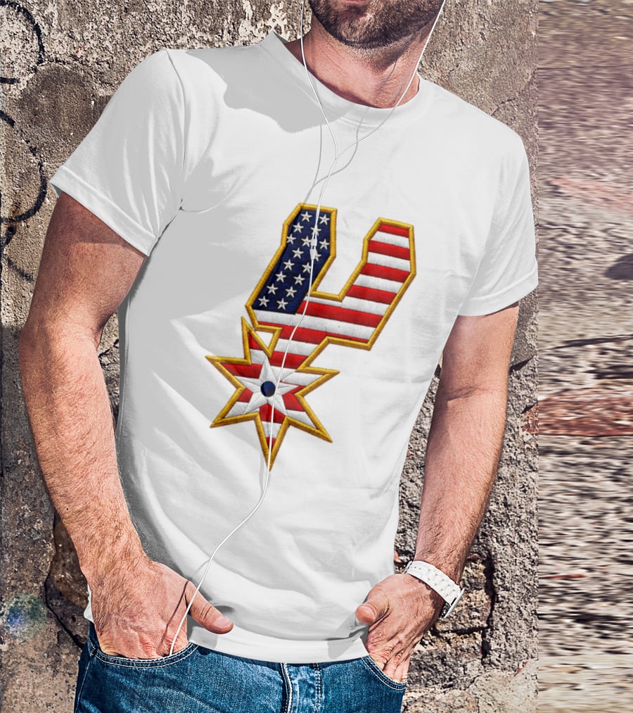 America 250th Anniversary Spurs Stars And Stripes T-Shirt