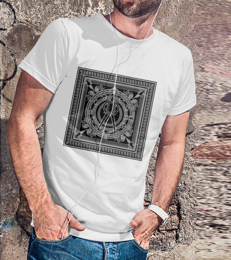 Aztec God Warrior Mesoamerican Calendar Stone Symbols Ancient Mexico Mythology T-Shirt