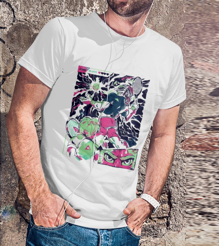 Link Zelda Legend Of Zelda Monster Goblin Arcade Tennis Game Competition Score 40 Love T-Shirt