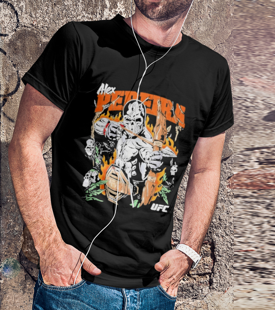 Alex Pereira Poatan UFC Warrior Lotas Brand Archery Flames T-Shirt