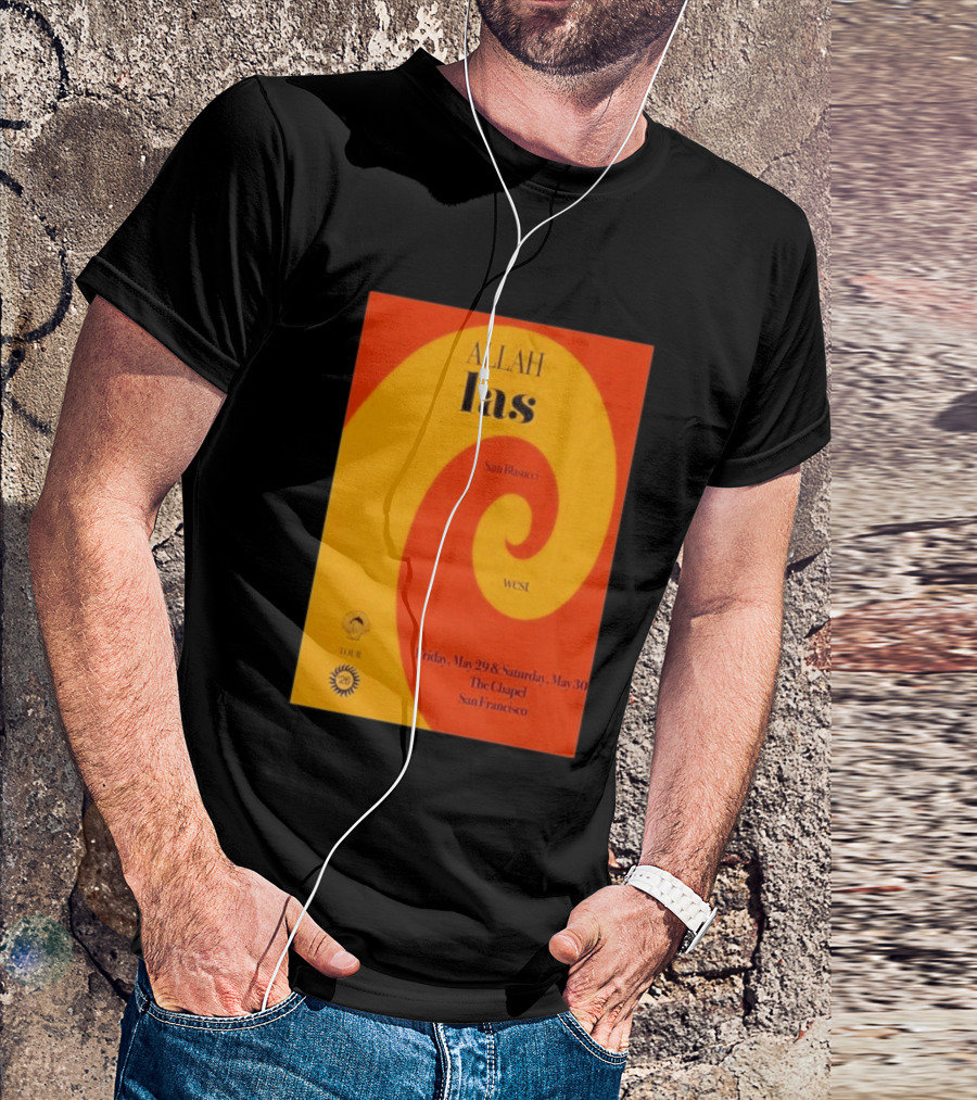 Allah Las Sam Blasucci The Chapel San Francisco May 29 30 2026 Tour West T-Shirt