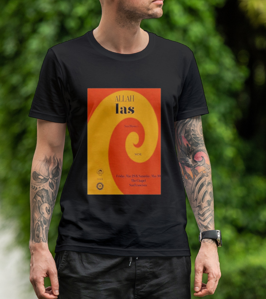 Allah Las Sam Blasucci The Chapel San Francisco May 29 30 2026 Tour West T-Shirt