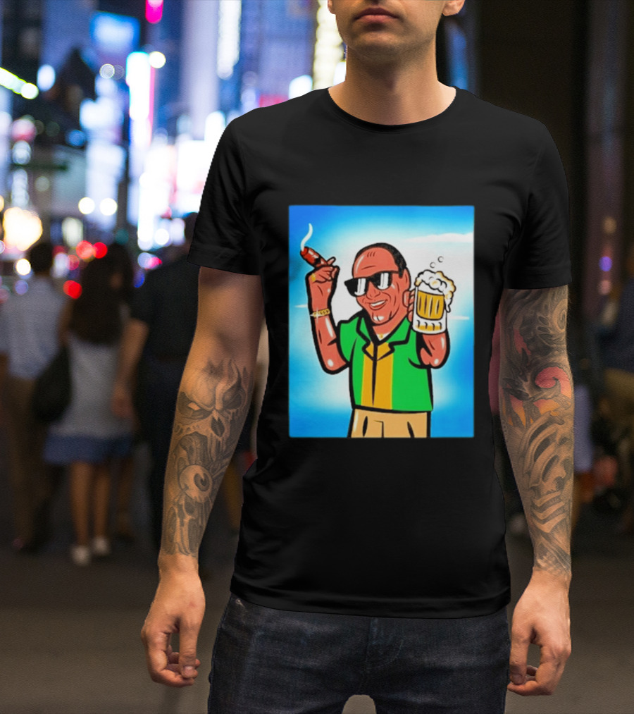 Boss Beer And Cigars Summer Vibes Retro Style Celebration T-Shirt