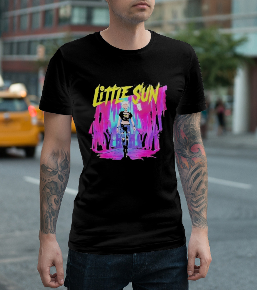 Cyberpunk 2077 Little Sun Neon Street T-Shirt