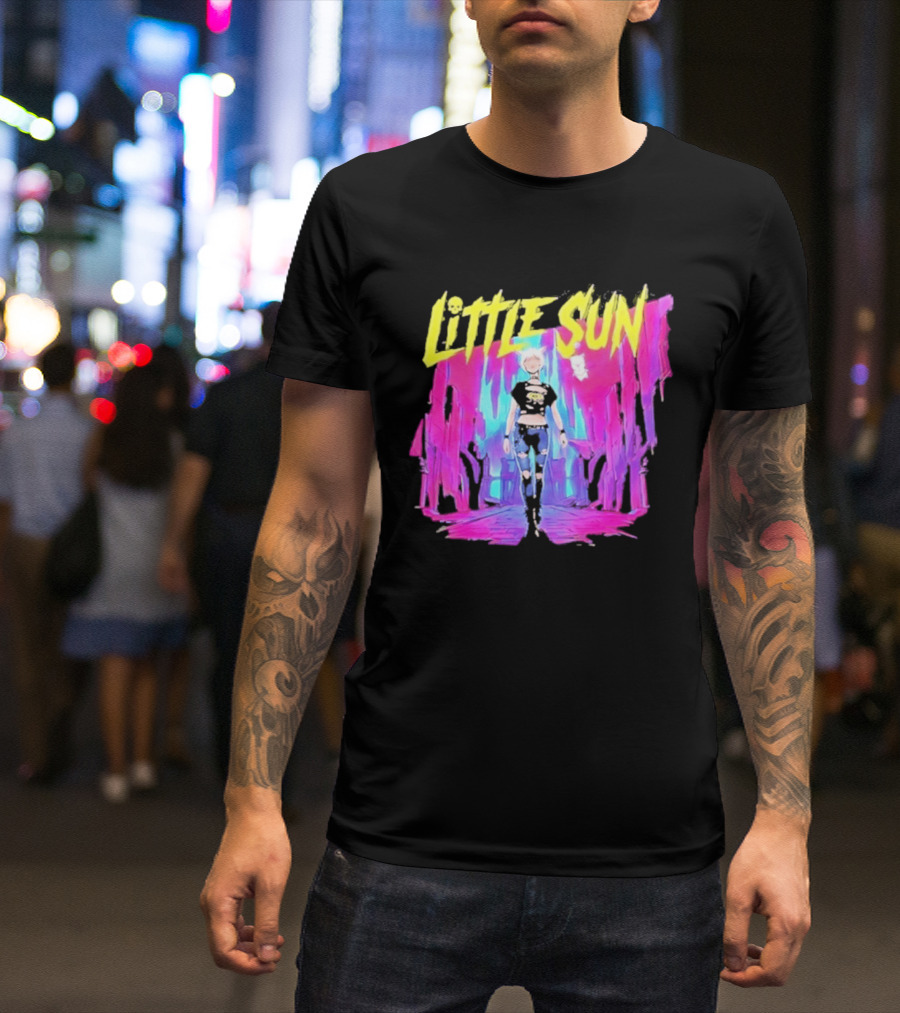 Cyberpunk 2077 Little Sun Neon Street T-Shirt