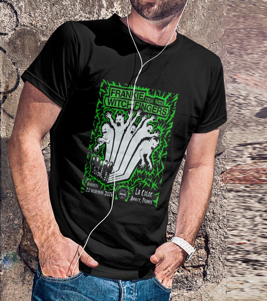 Frankie And The Witch Fingers 2026 La Coloc Annecy France Concert T-Shirt