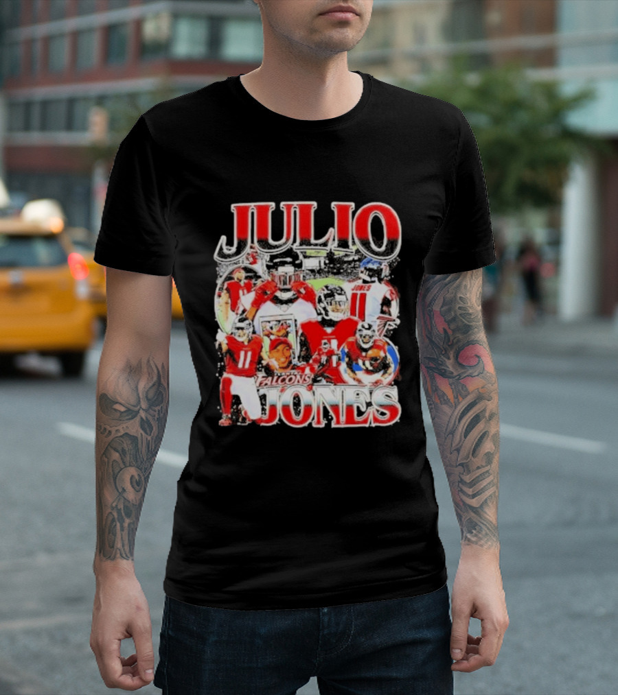 Julio Jones Iconic Atlanta Falcons Football Moments T-Shirt