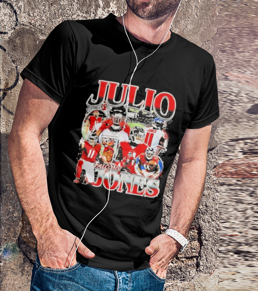 Julio Jones Iconic Atlanta Falcons Football Moments T-Shirt