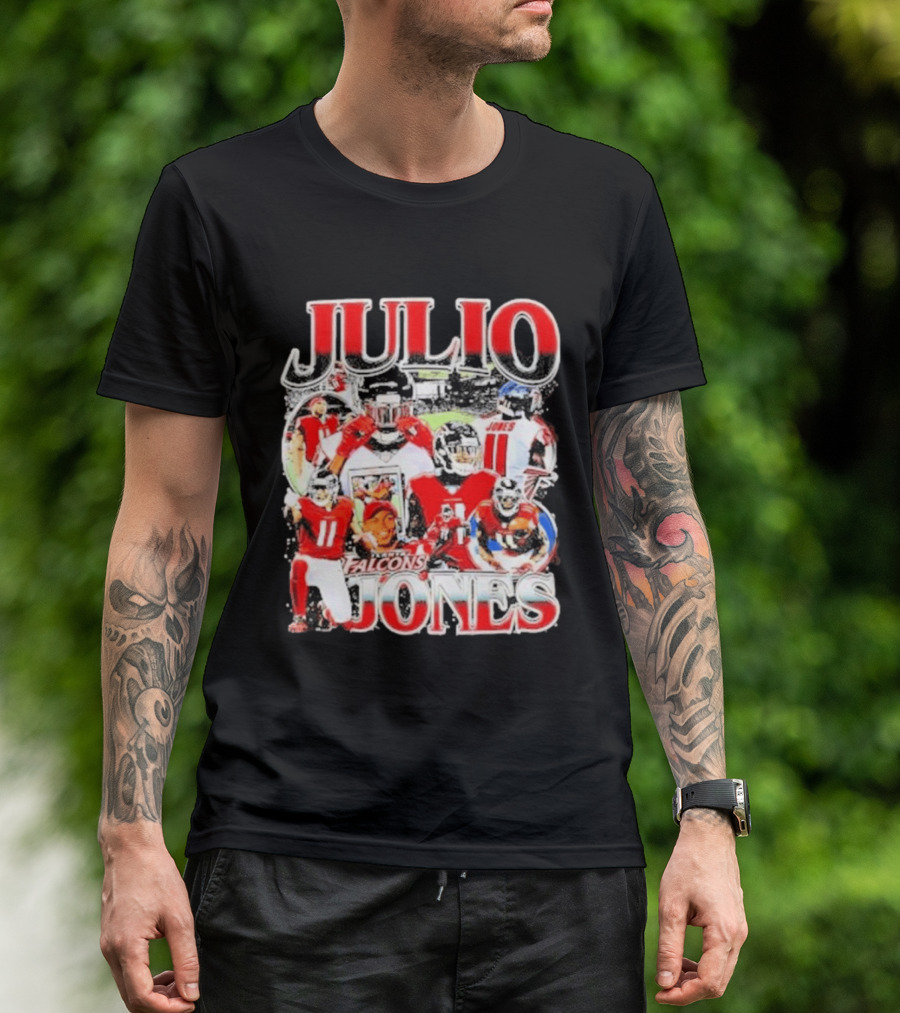 Julio Jones Iconic Atlanta Falcons Football Moments T-Shirt