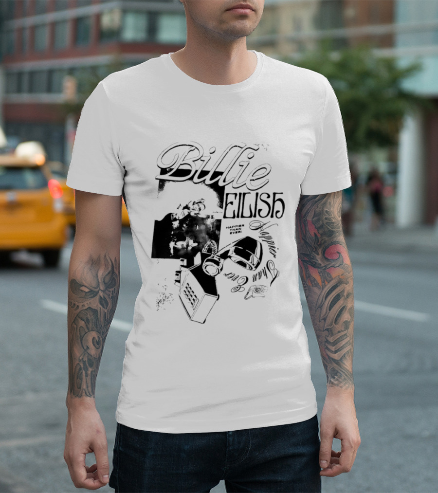 Billie Eilish Happier Than Ever Album T-Shirt