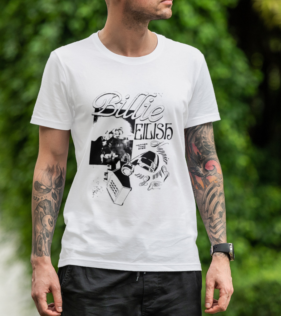 Billie Eilish Happier Than Ever Album T-Shirt