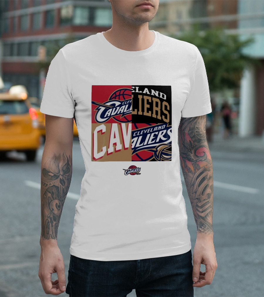 Cleveland Cavaliers Block New Era Iconic Logo Collage T-Shirt