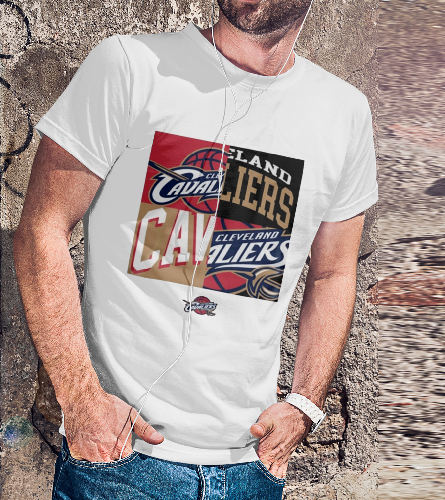 Cleveland Cavaliers Block New Era Iconic Logo Collage T-Shirt