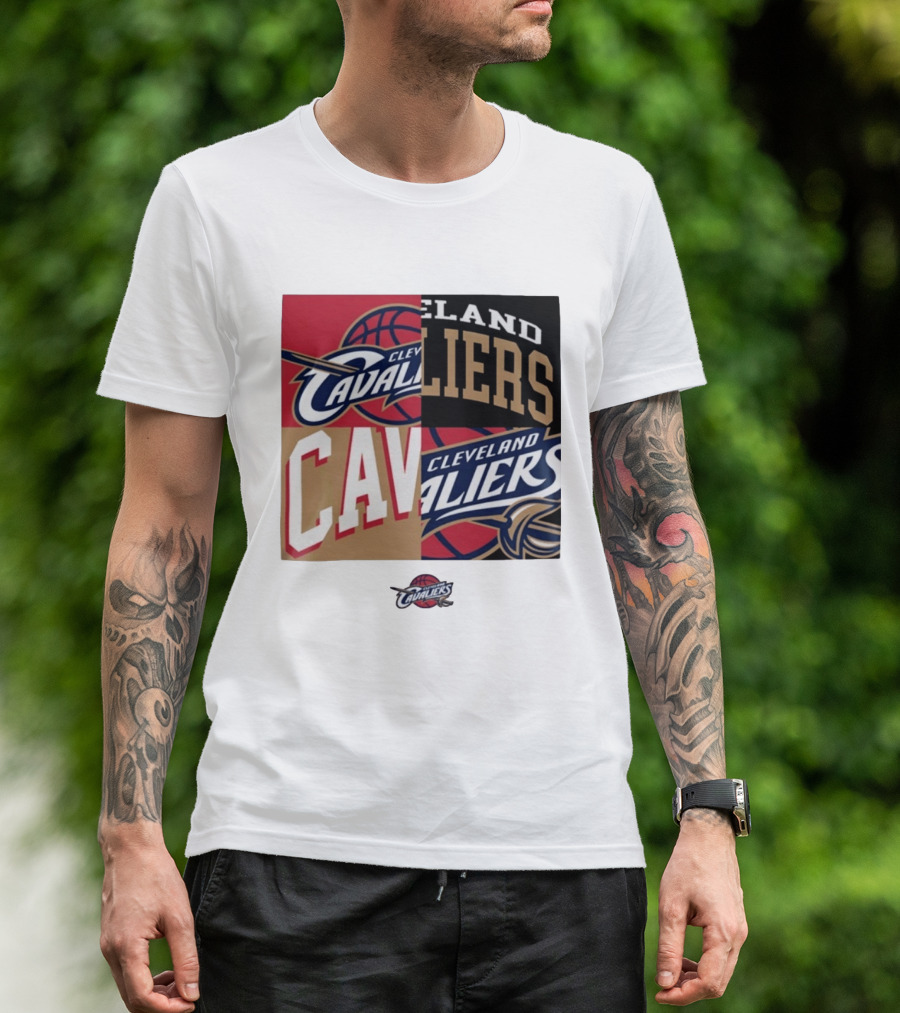 Cleveland Cavaliers Block New Era Iconic Logo Collage T-Shirt