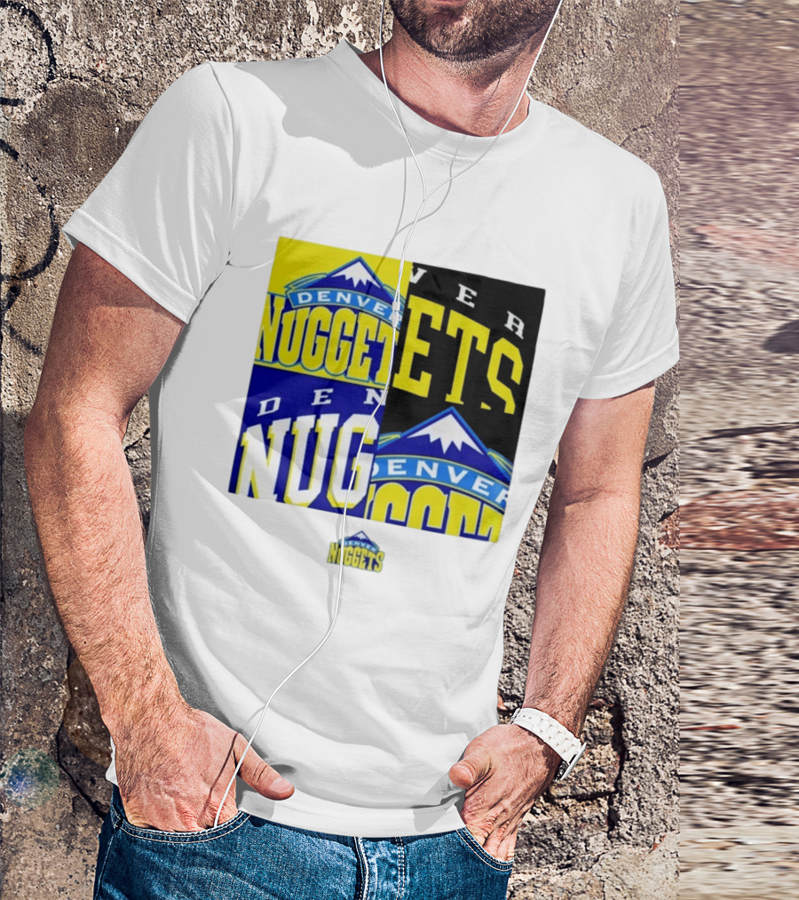 Denver Nuggets New Era Block Retro Split Collage T-Shirt
