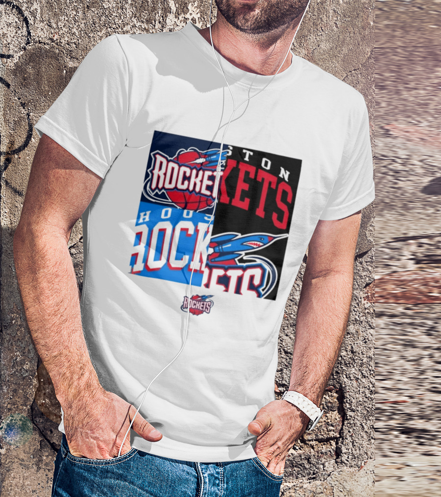 Houston Rockets New Era Block Basketball Team T-Shirt