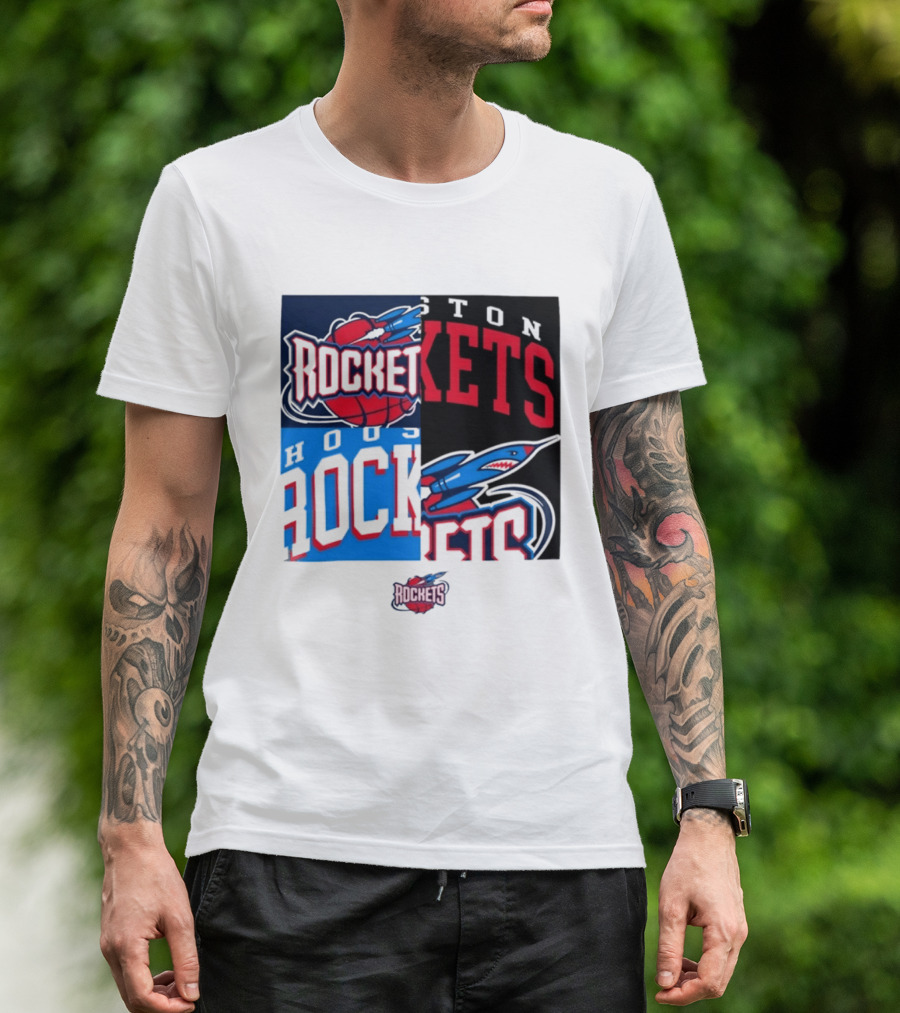 Houston Rockets New Era Block Basketball Team T-Shirt