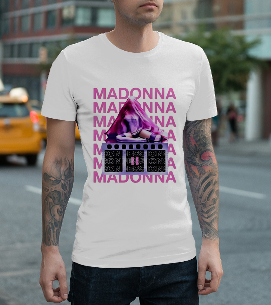 Madonna Confessions II Pink Veil Performance T-Shirt
