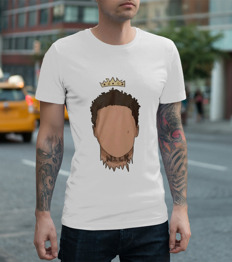 Nick No Haircut Crown Mario Cristobal Face T-Shirt