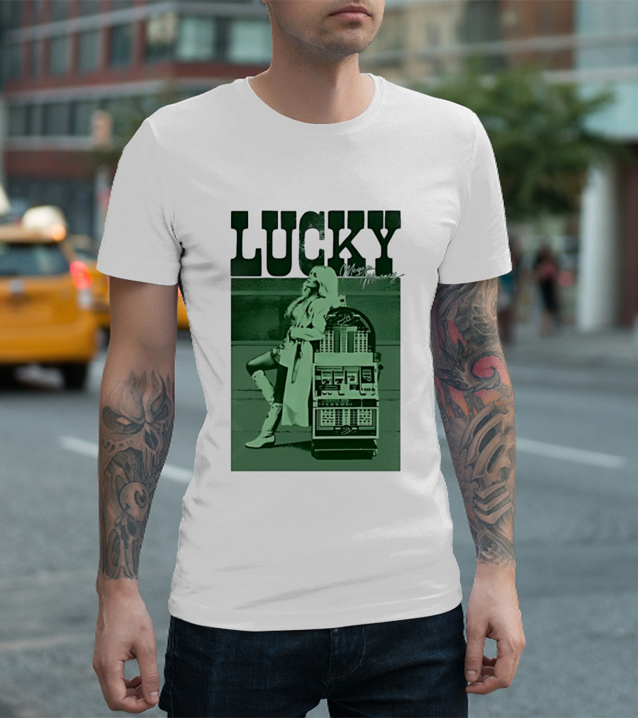 Megan Moroney LUCKY Retro Slot Machine T-Shirt