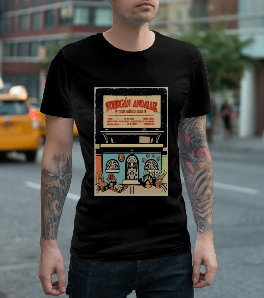 Tobogán Andaluz Tour México 2026 Mexico City Querétaro Guadalajara Concert T-Shirt