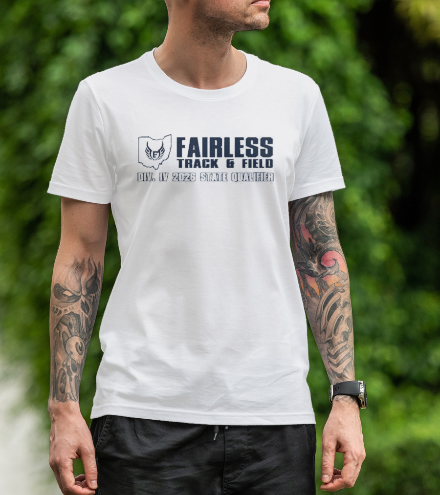 Fairless Track And Field Div IV 2026 State Qualifier Ohio Map Owl T-Shirt