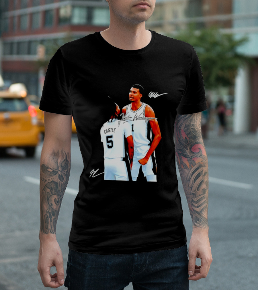 Victor Wembanyama Stephon Castle San Antonio Spurs NBA Basketball 1 5 T-Shirt
