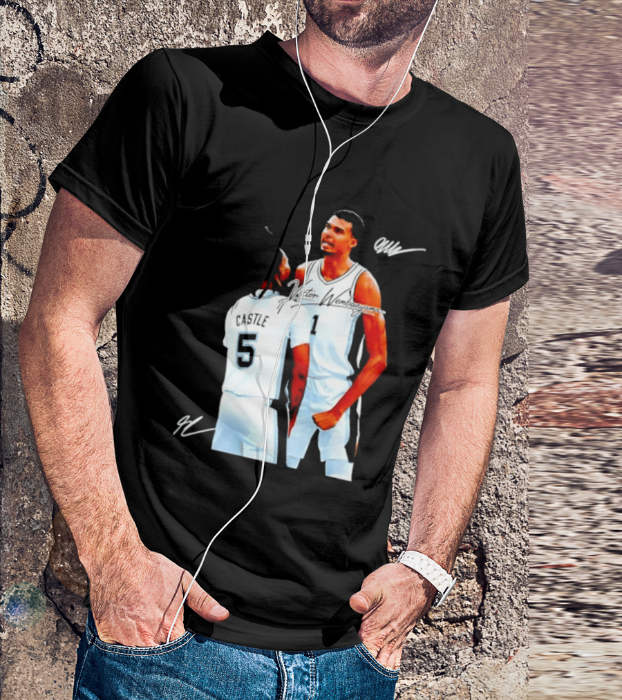 Victor Wembanyama Stephon Castle San Antonio Spurs NBA Basketball 1 5 T-Shirt