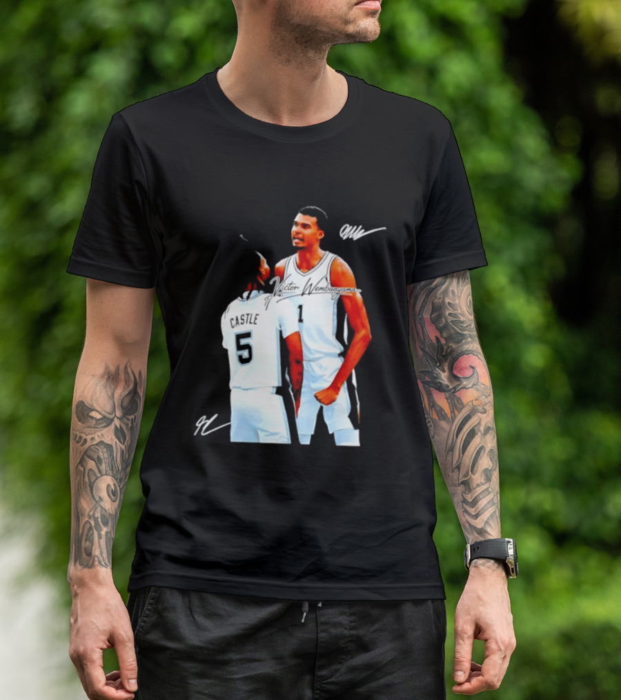 Victor Wembanyama Stephon Castle San Antonio Spurs NBA Basketball 1 5 T-Shirt
