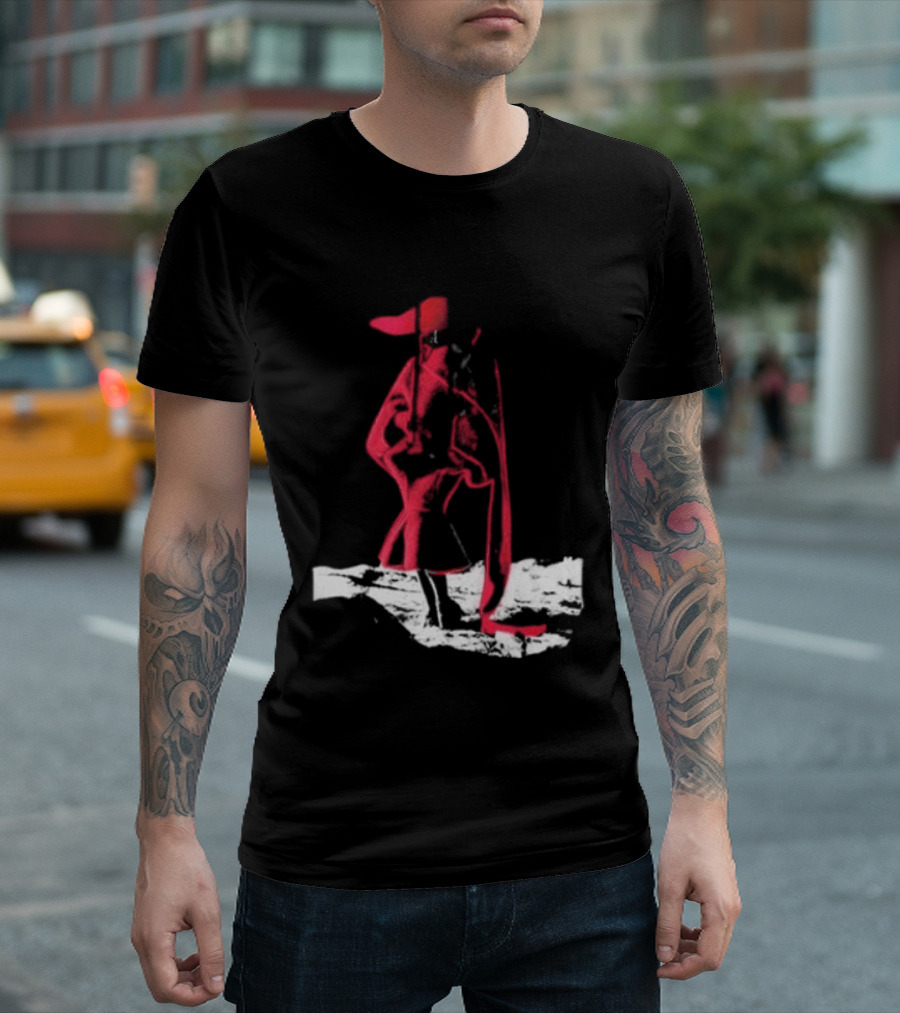 Adelaxo Adela Abstract Red Figure T-Shirt