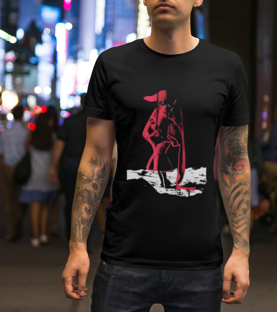 Adelaxo Adela Abstract Red Figure T-Shirt