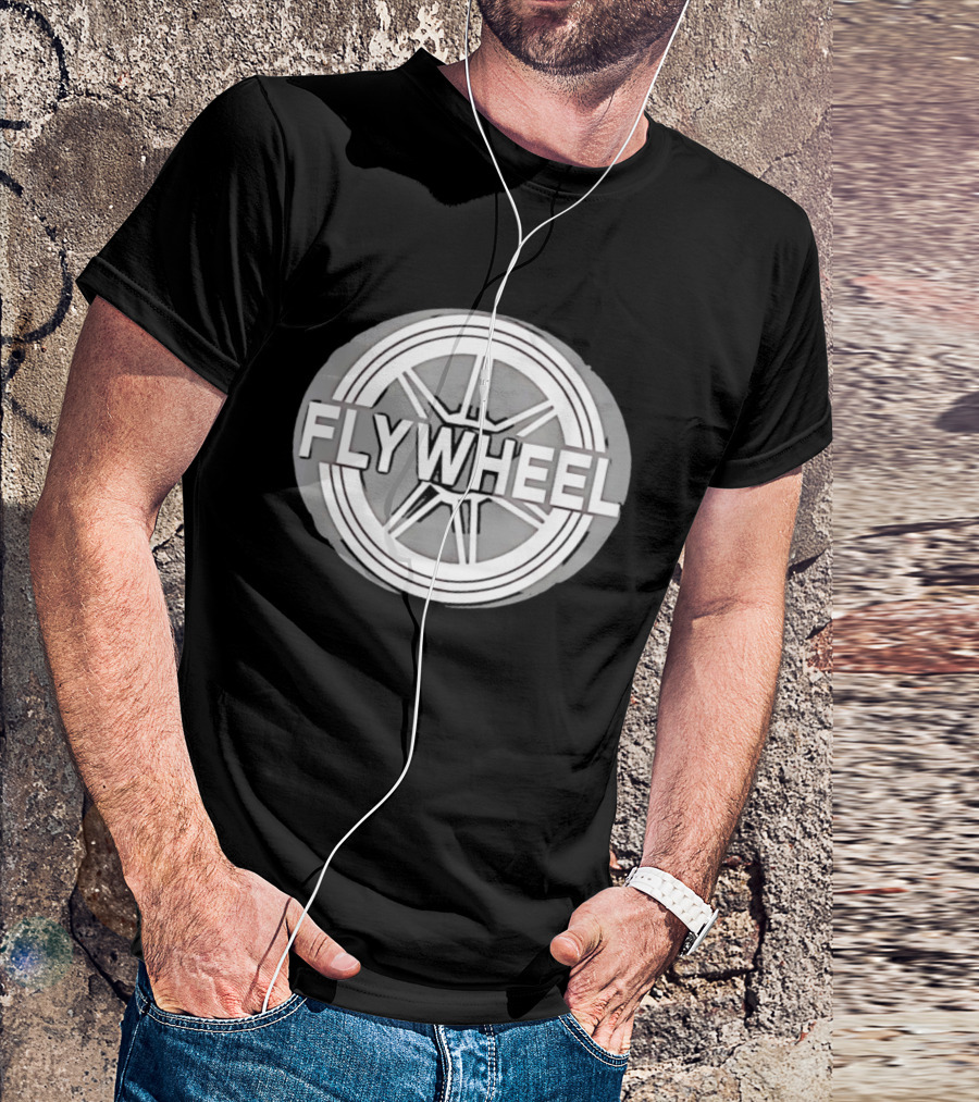 FLYWHEEL Circular Wheel Spoke T-Shirt