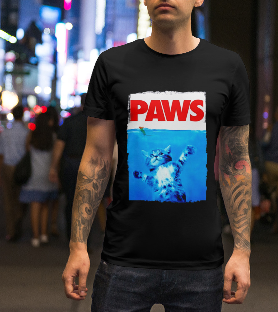 Jaws Universal Steven Spielberg Amblin Entertainment Paws Kitten Mouse T-Shirt
