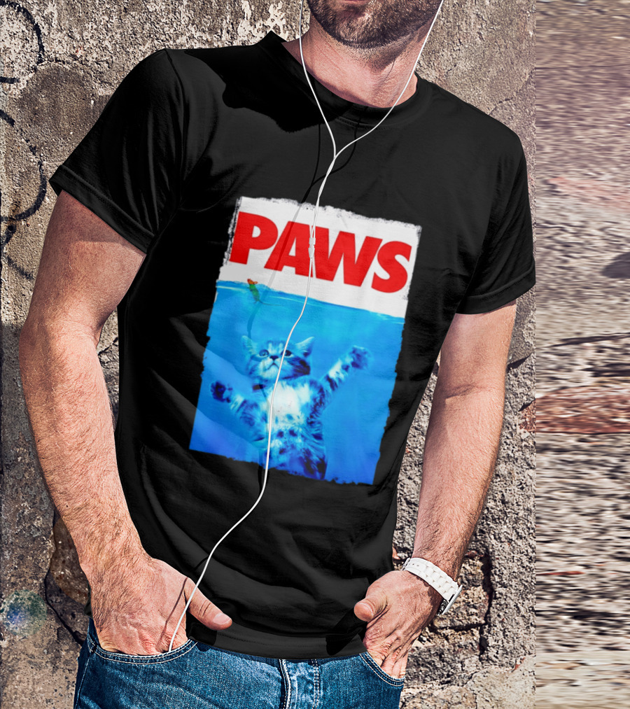 Jaws Universal Steven Spielberg Amblin Entertainment Paws Kitten Mouse T-Shirt