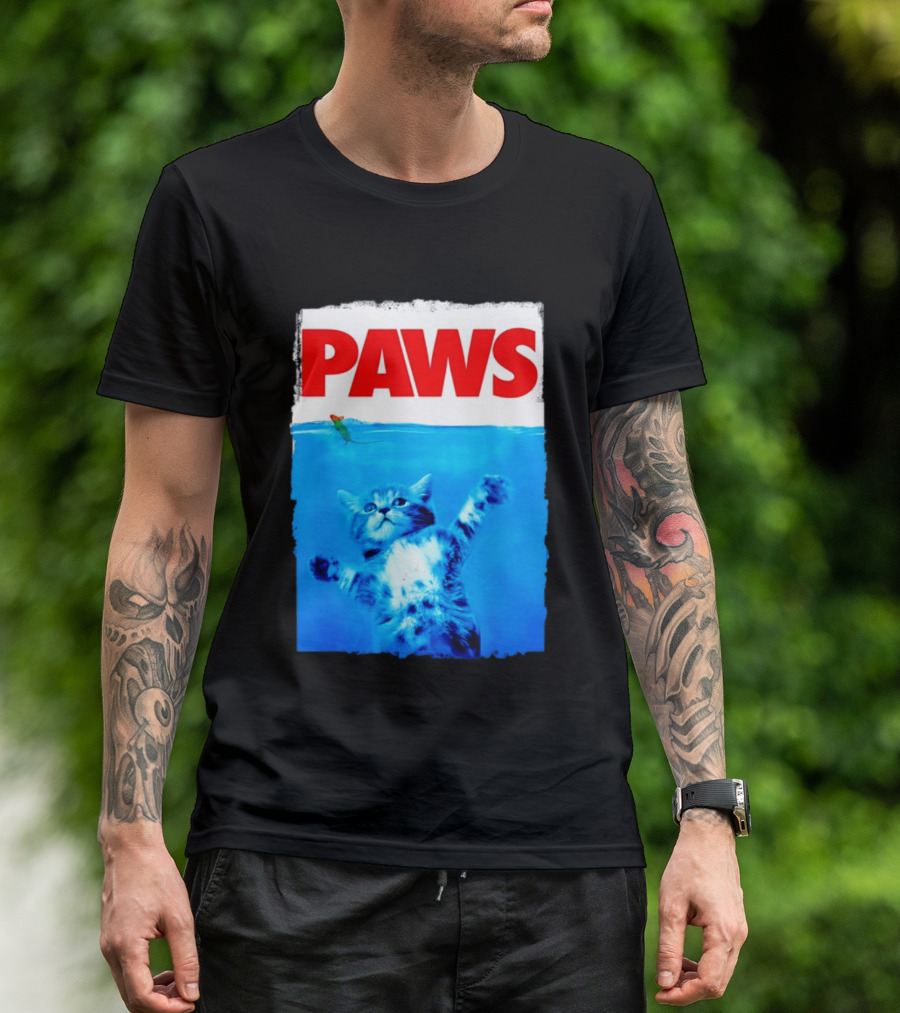 Jaws Universal Steven Spielberg Amblin Entertainment Paws Kitten Mouse T-Shirt