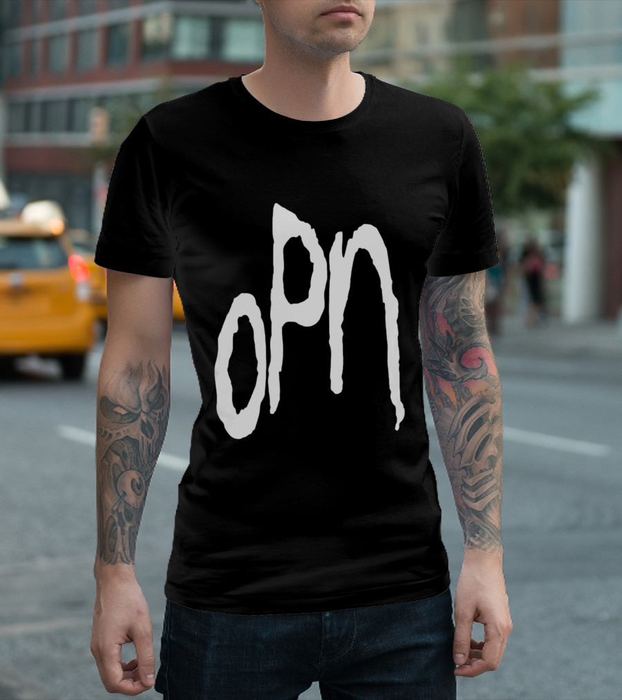 Oneohtrix Point Never OPN Stylized Text Hipster Band T-Shirt