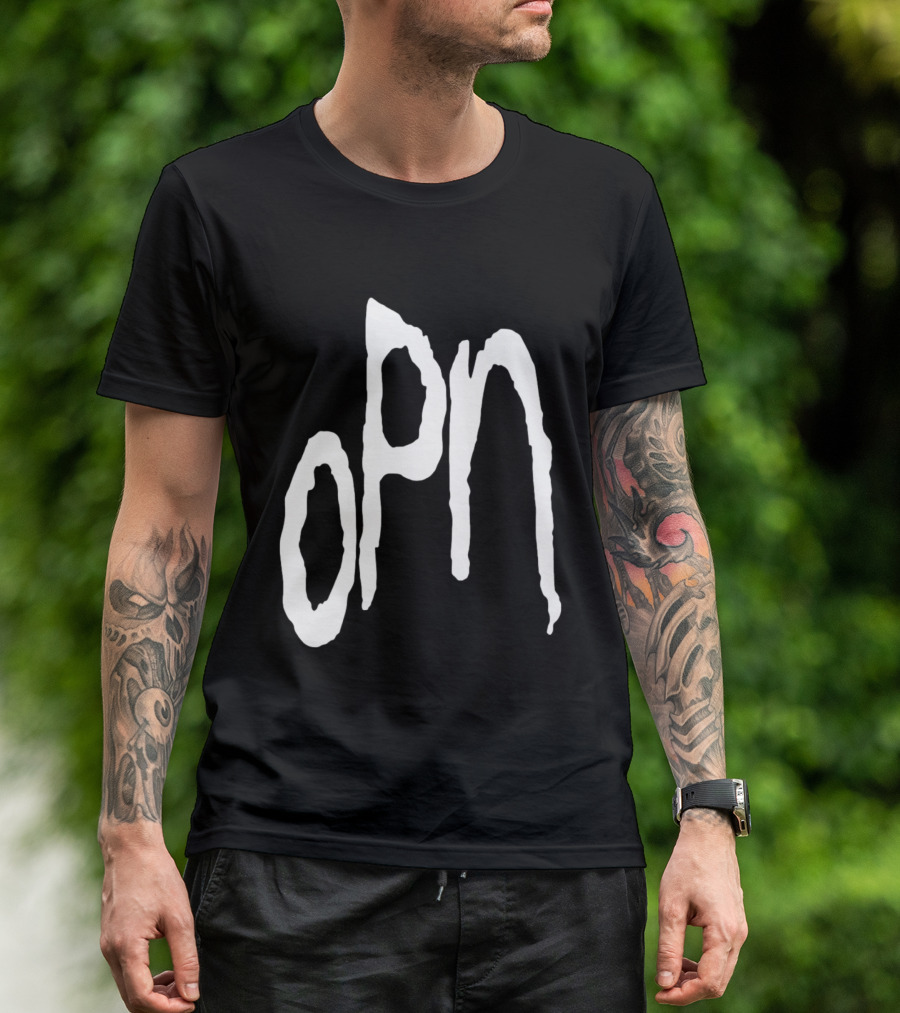 Oneohtrix Point Never OPN Stylized Text Hipster Band T-Shirt