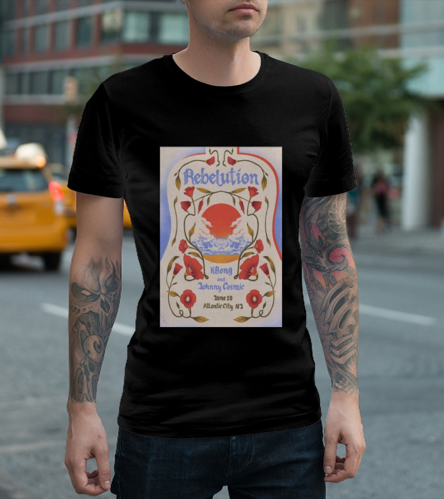Rebelution KBong Johnny Cosmic June 20 Atlantic City NJ T-Shirt