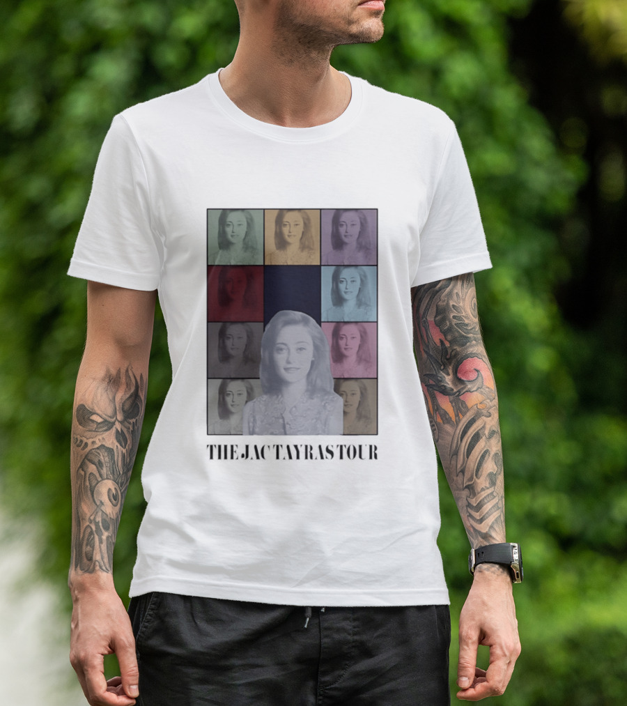 The Jactayras Tour Pop Art Style Multicolor Portrait Collage T-Shirt