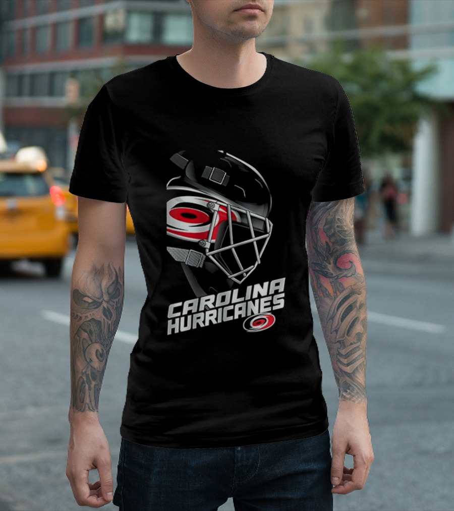 Carolina Hurricanes Hockey Mask Outerstuff Preschool Defender T-Shirt
