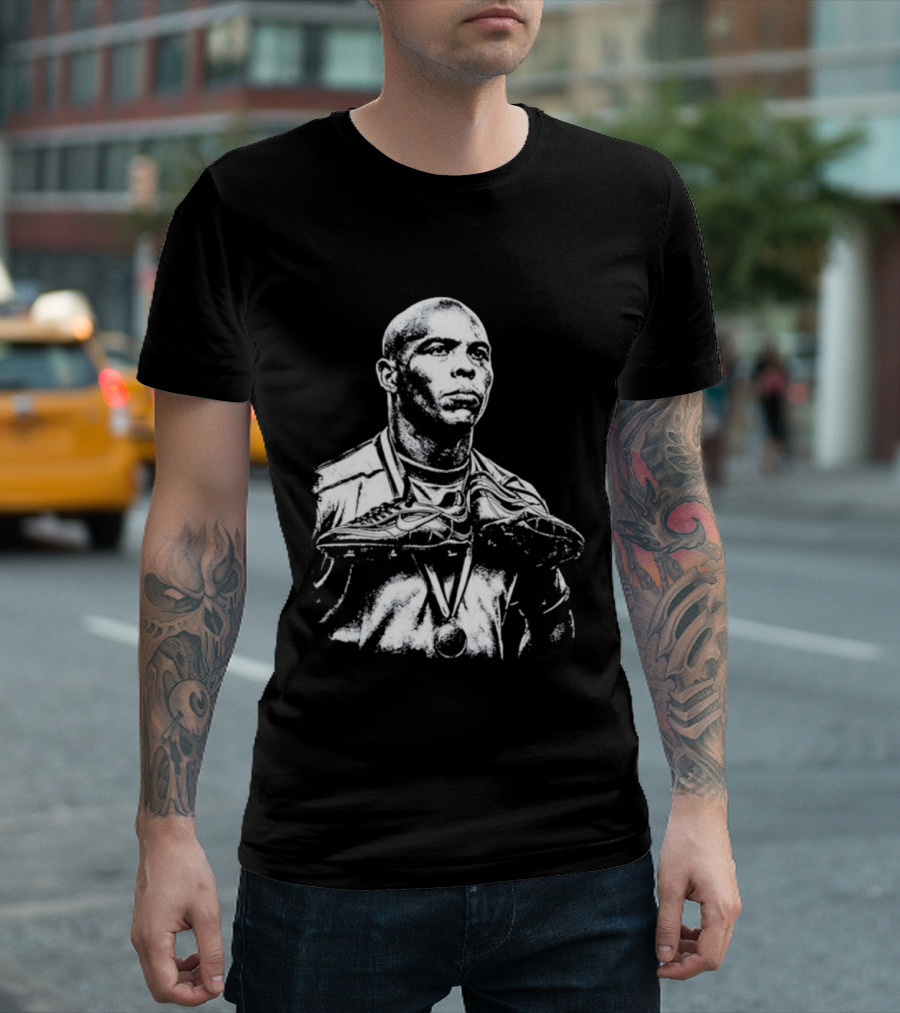 Ronaldo Fenomeno Nike Soccer Cleats Golden Medal Iconic Image T-Shirt