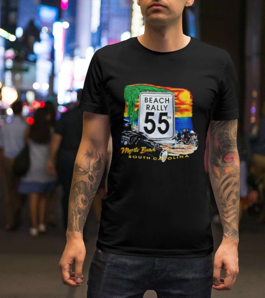 Carolina Harley Davidson Dealers Assoc Beach Rally 55th Myrtle Beach South Carolina T-Shirt