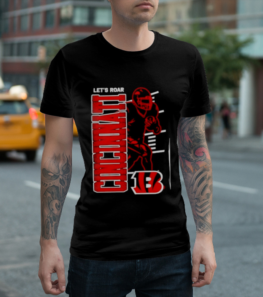 Cincinnati Bengals Football Let's Roar 13 T-Shirt